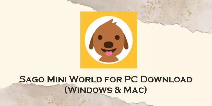 Download Sago Mini World for PC (Windows 11/10/8 & Mac